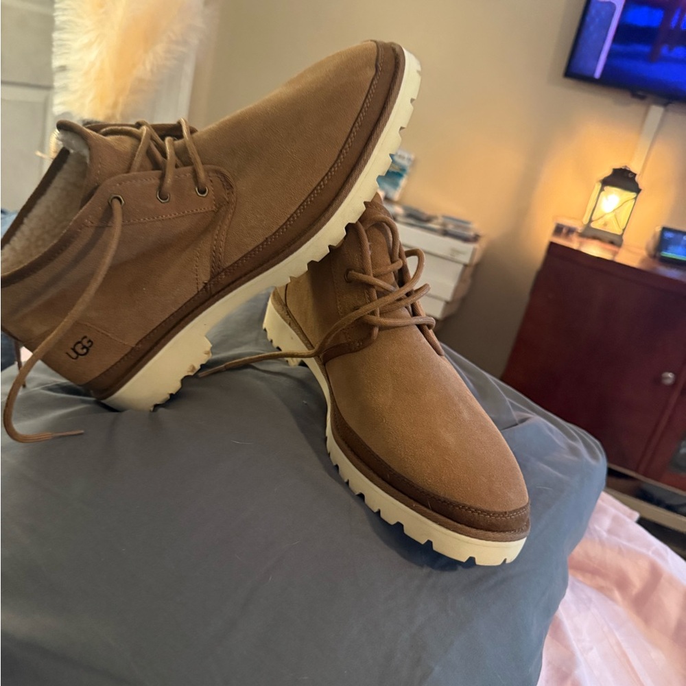 UGG Tan Sheepskin Lined Boots